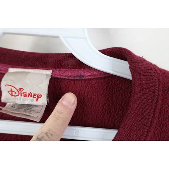 Vtg 90s Disney Womens XL Distressed Winnie the Pooh Fleece Crewneck Sweatshirt - Picture 5 of 15